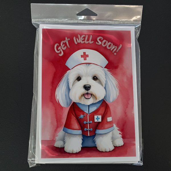 Coton De Tulear Get Well Soon Greeting Cards Pack of 8 Online Sale - Image 3