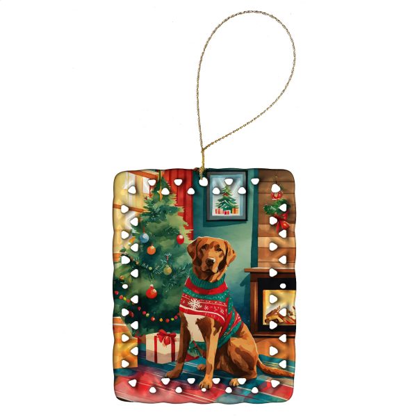Chesapeake Bay Retriever Christmas Porcelain Ornament Online Hot Sale