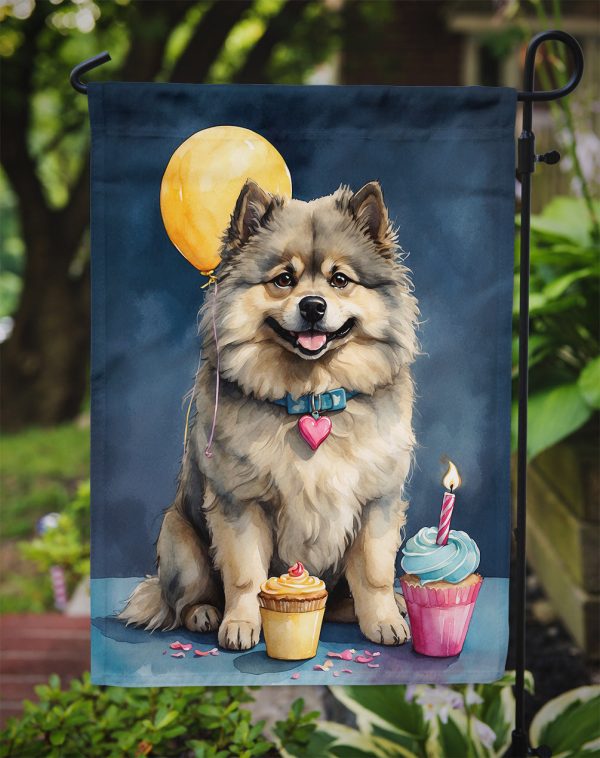 Keeshond Happy Birthday Garden Flag –  Garden Flag by Caroline s Treasures Supply - Image 3