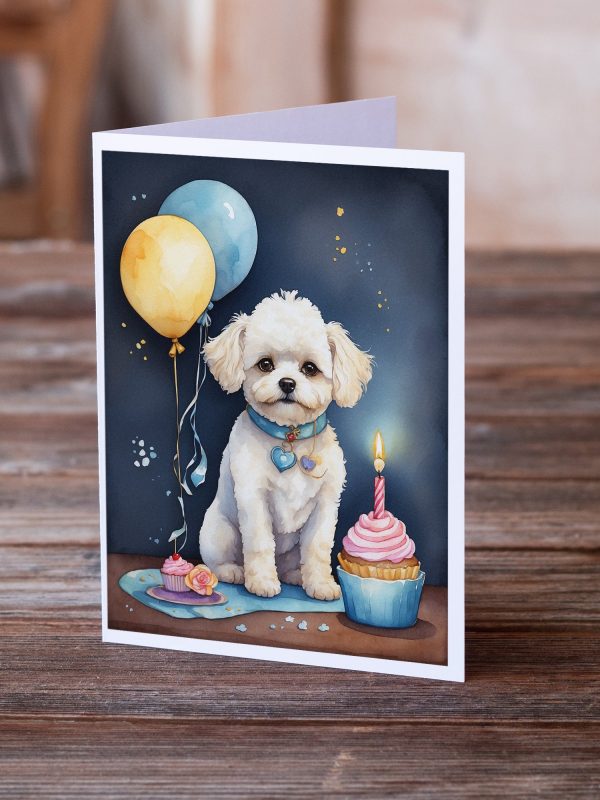 Bichon Frise Happy Birthday Greeting Cards Pack of 8 Fashion - Image 2