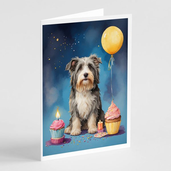Bearded Collie Happy Birthday Greeting Cards Pack of 8 Online