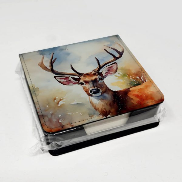 Deer PU Leather Note Paper Holder Cheap - Image 4