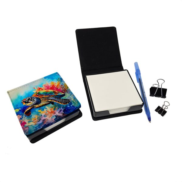 Loggerhead Sea Turtle PU Leather Note Paper Holder Fashion - Image 2