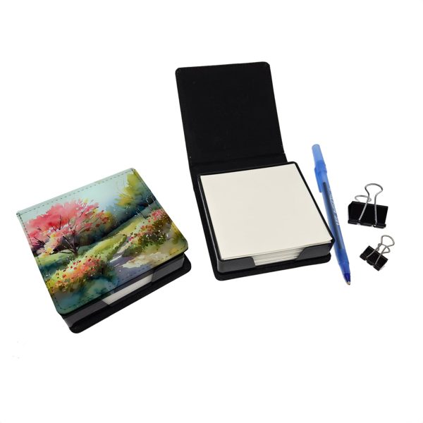 North Carolina Dogwoods in Watercolor PU Leather Note Paper Holder Online Hot Sale - Image 2