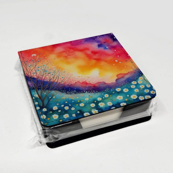 Gypsophila in Color PU Leather Note Paper Holder Cheap - Image 4