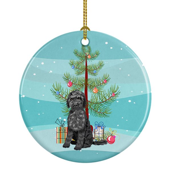Doodle Black #2 Christmas Ceramic Ornament Supply