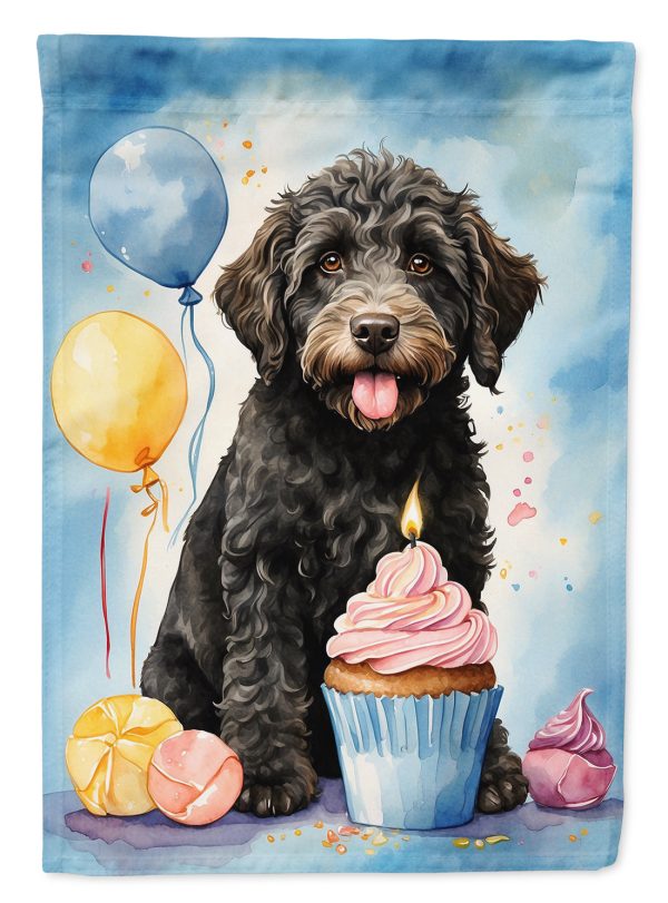 Labradoodle Black Happy Birthday House Flag Discount