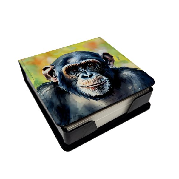 Chimpanzee PU Leather Note Paper Holder Supply