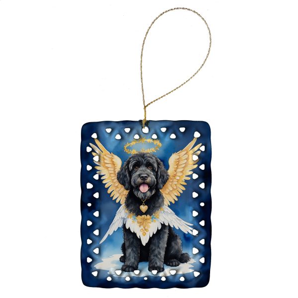 Portuguese Water Dog My Angel Porcelain Ornament Online now