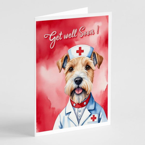 Wheaten Terrier Get Well Soon Greeting Cards Pack of 8 on Sale