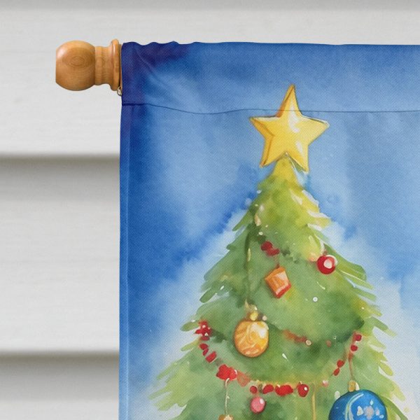 Kerry Blue Terrier Christmas Reindeer House Flag on Sale - Image 3