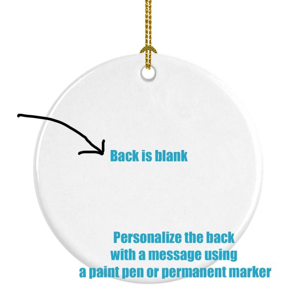 Doodle Red #1 Christmas Ceramic Ornament Hot on Sale - Image 3