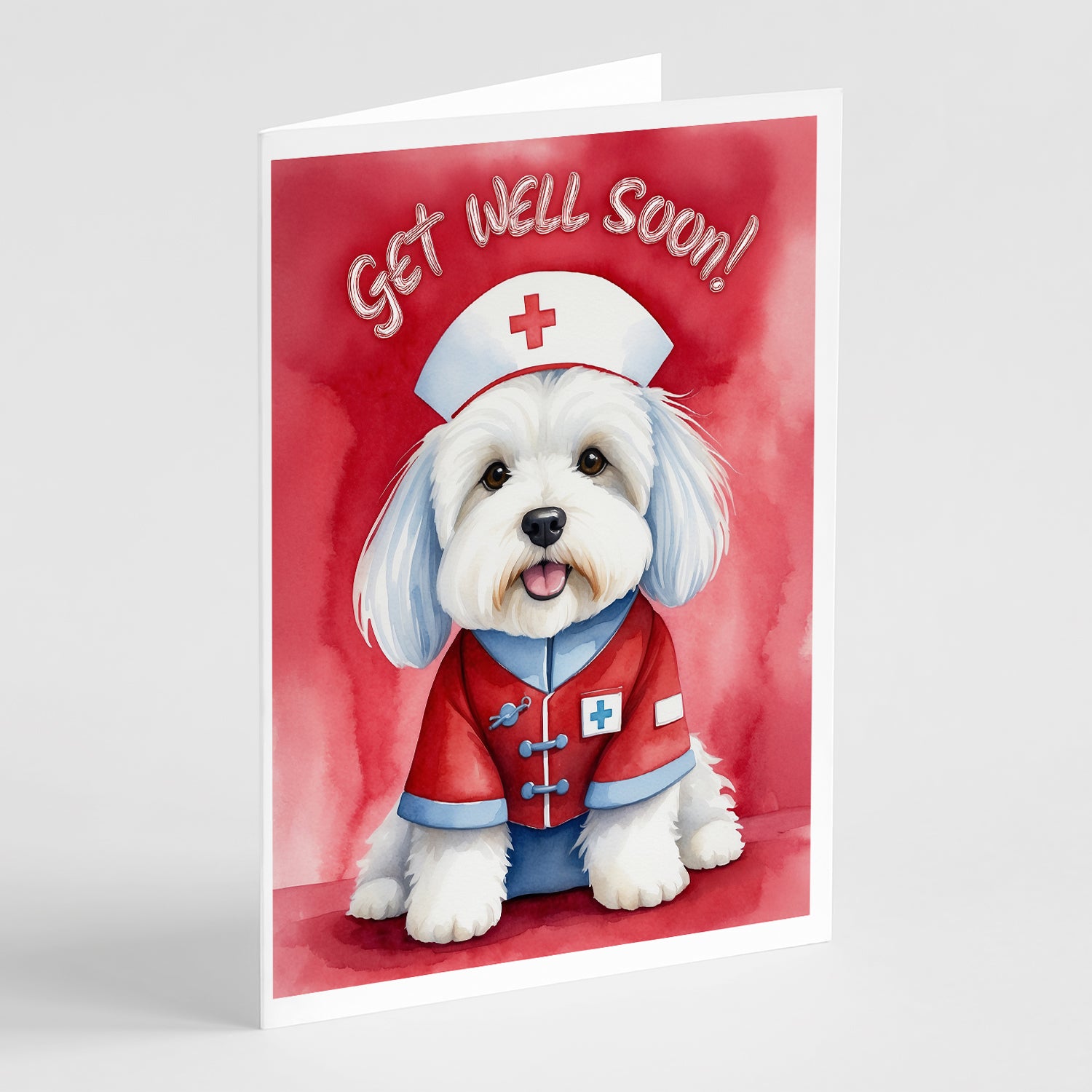 Coton De Tulear Get Well Soon Greeting Cards Pack of 8 Online Sale
