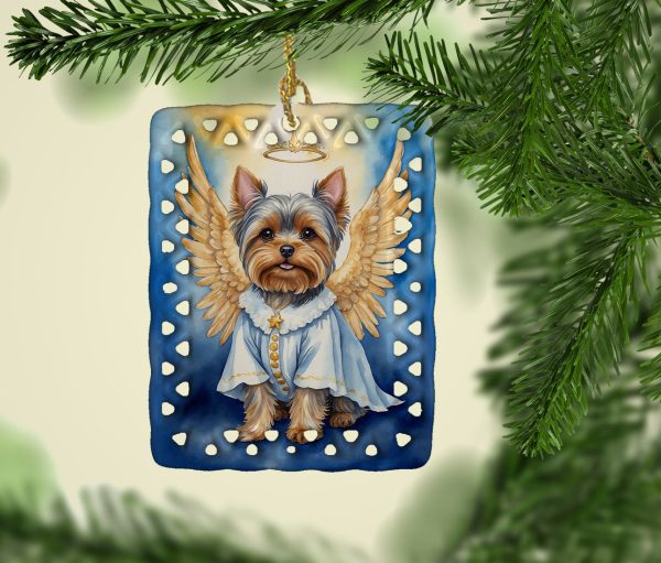 Yorkshire Terrier My Angel Porcelain Ornament Online Sale - Image 2