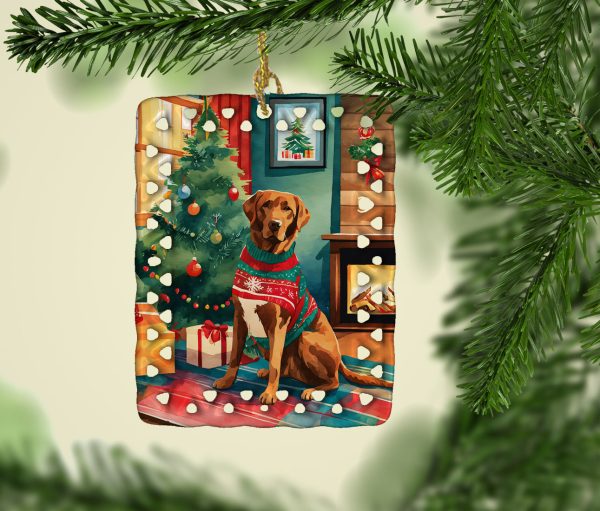 Chesapeake Bay Retriever Christmas Porcelain Ornament Online Hot Sale - Image 2