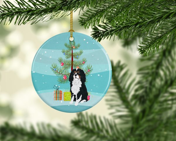 Cavalier King Charles Spaniel Tricolor #1 Christmas Ceramic Ornament Supply - Image 2