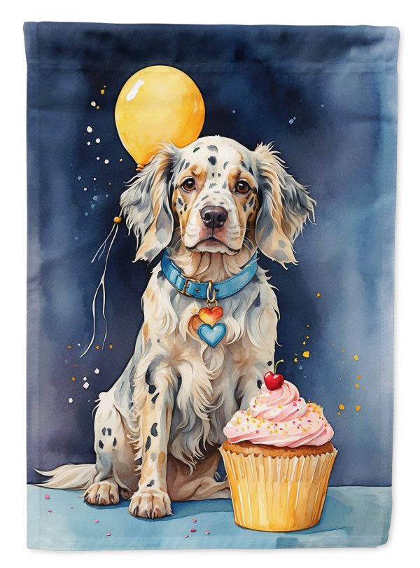English Setter Happy Birthday Garden Flag –  Garden Flag by Caroline s Treasures Cheap