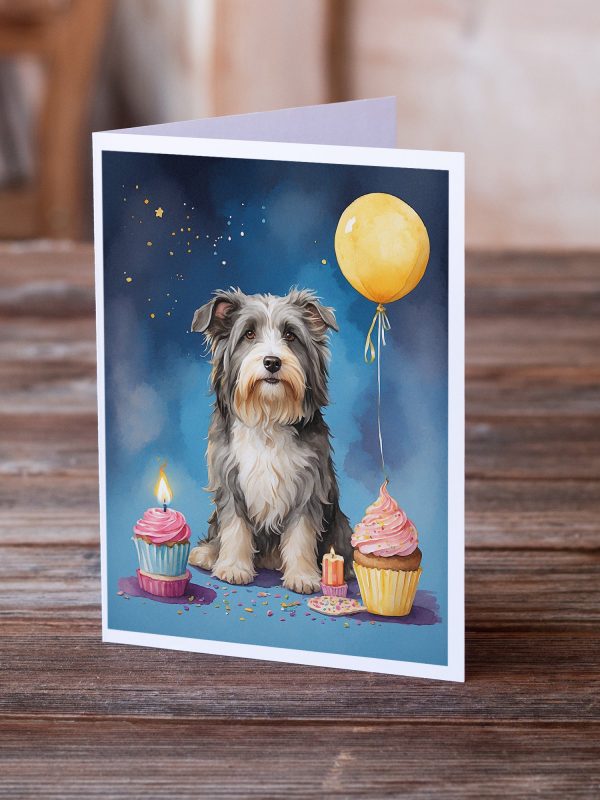 Bearded Collie Happy Birthday Greeting Cards Pack of 8 Online - Image 2