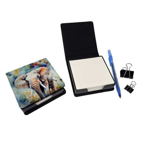 Elephant PU Leather Note Paper Holder For Sale - Image 2