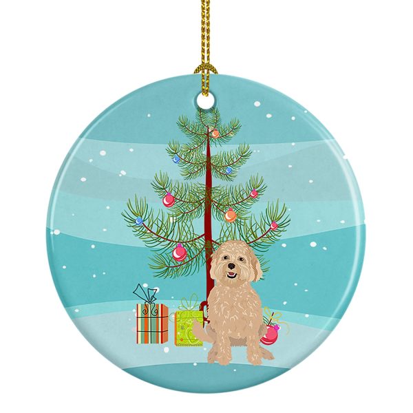 Doodle Fawn #1 Christmas Ceramic Ornament For Sale