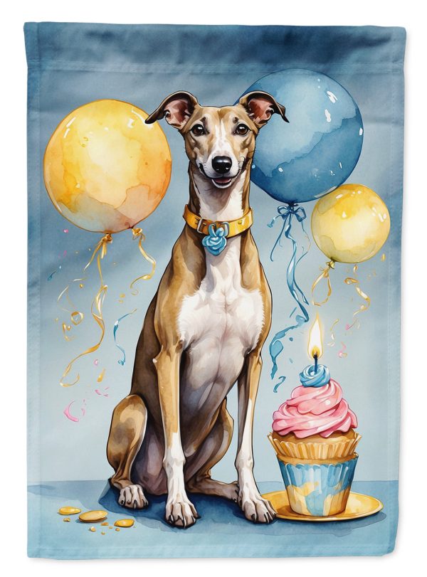 Greyhound Happy Birthday House Flag Online