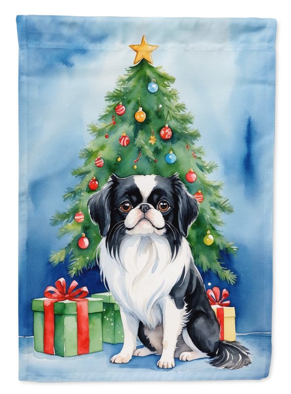 Japanese Chin Christmas Reindeer House Flag Discount