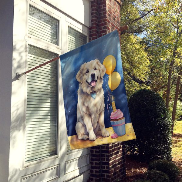 Great Pyrenees Happy Birthday House Flag Online - Image 2
