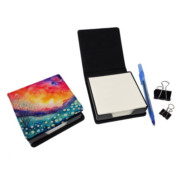 Gypsophila in Color PU Leather Note Paper Holder Cheap - Image 2