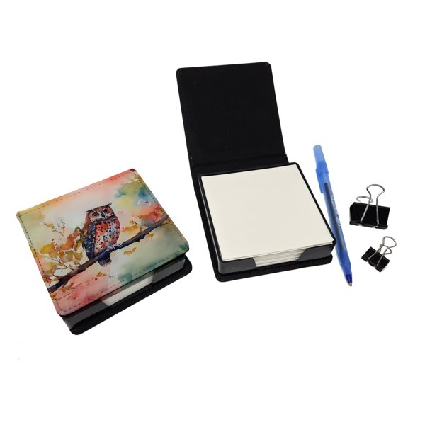 Elf Owl PU Leather Note Paper Holder on Sale - Image 2