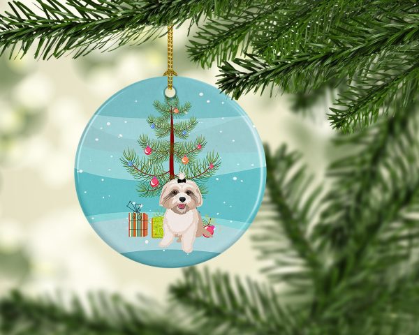 Shih-Tzu Gold #2 Christmas Ceramic Ornament Online - Image 2