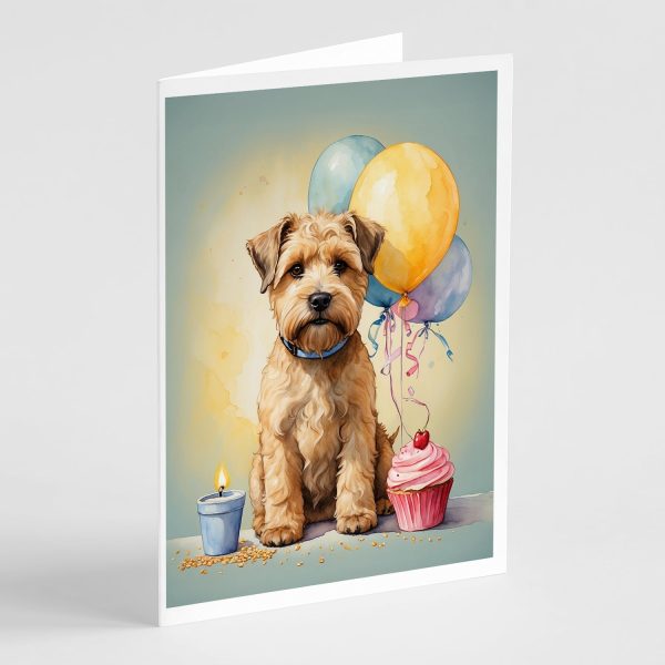 Wheaten Terrier Happy Birthday Greeting Cards Pack of 8 For Discount