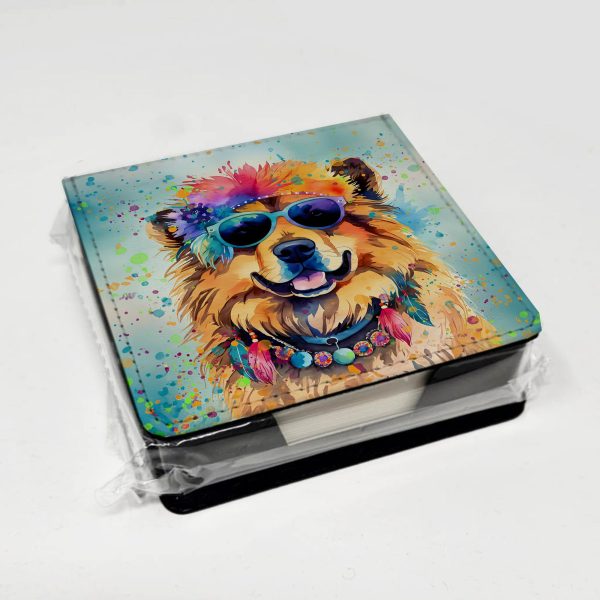 Chow Chow Hippie Dawg PU Leather Note Paper Holder Sale - Image 4