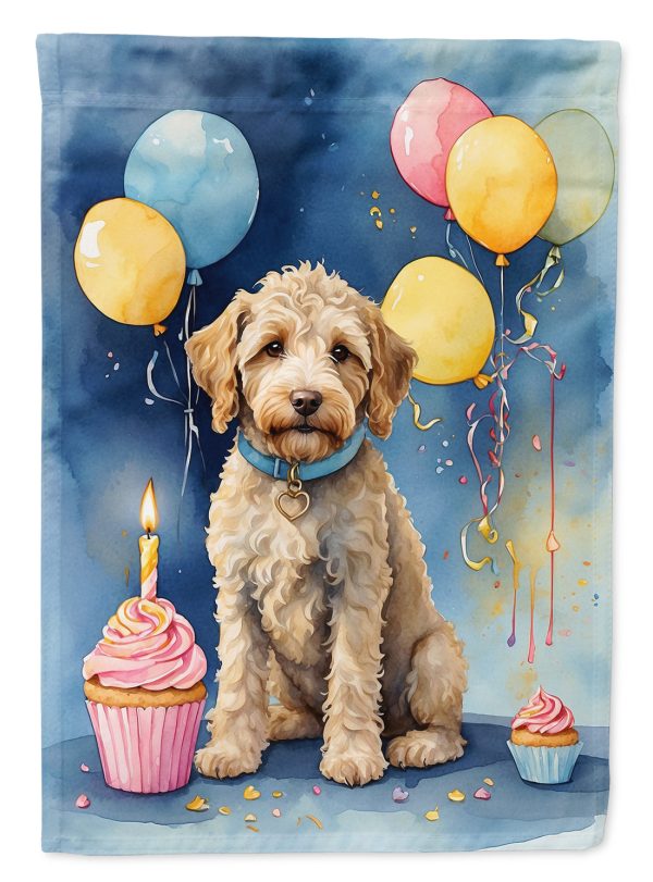 Labradoodle Happy Birthday Garden Flag –  Garden Flag by Caroline s Treasures Cheap