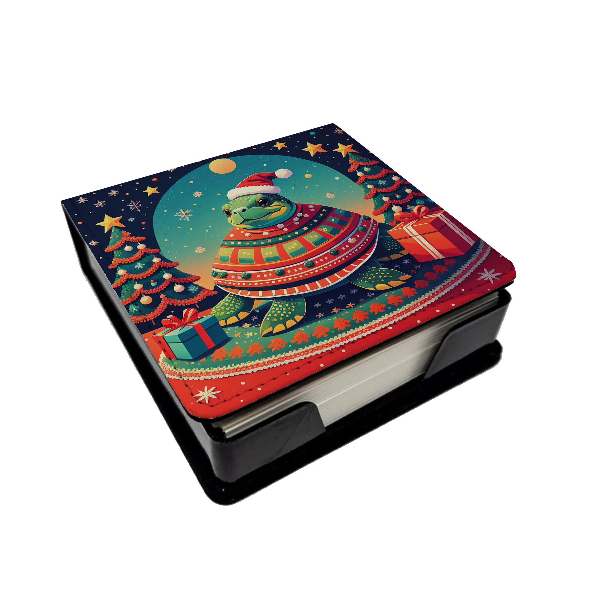 Turtle Christmas PU Leather Note Paper Holder Online Hot Sale