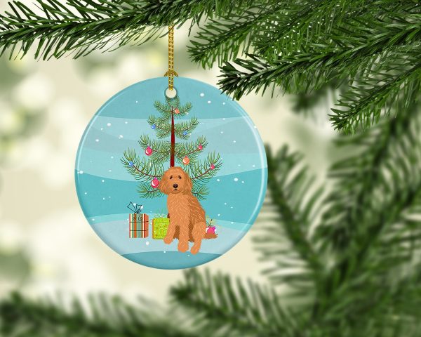 Doodle Red #1 Christmas Ceramic Ornament Hot on Sale - Image 2