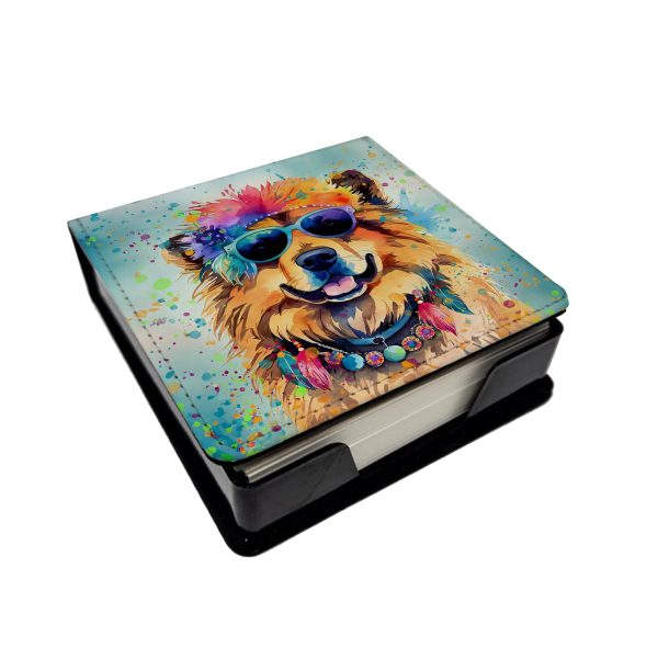 Chow Chow Hippie Dawg PU Leather Note Paper Holder Sale