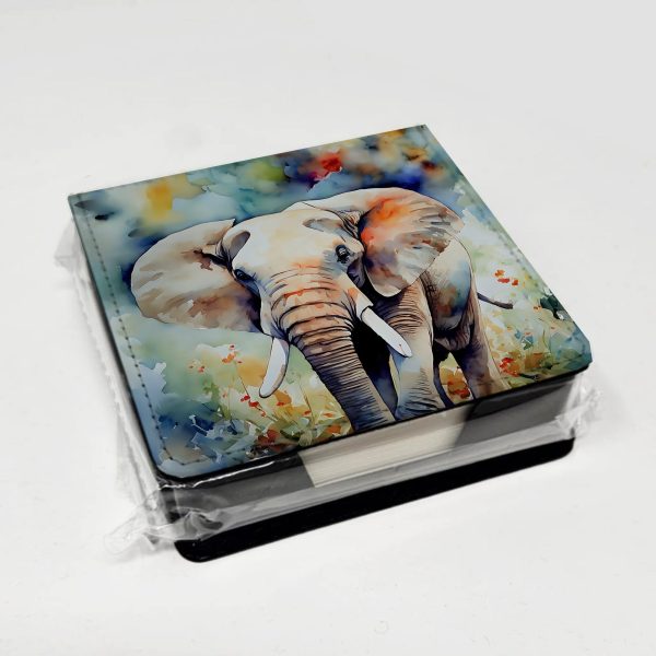 Elephant PU Leather Note Paper Holder For Sale - Image 4