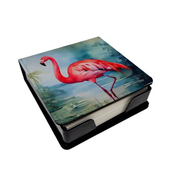 Flamingo PU Leather Note Paper Holder For Cheap
