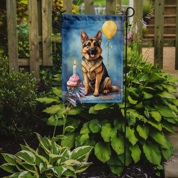 German Shepherd Happy Birthday Garden Flag –  Garden Flag by Caroline s Treasures Sale - Image 2