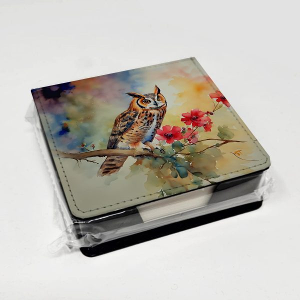 Long-Eared Owl PU Leather Note Paper Holder Hot on Sale - Image 4