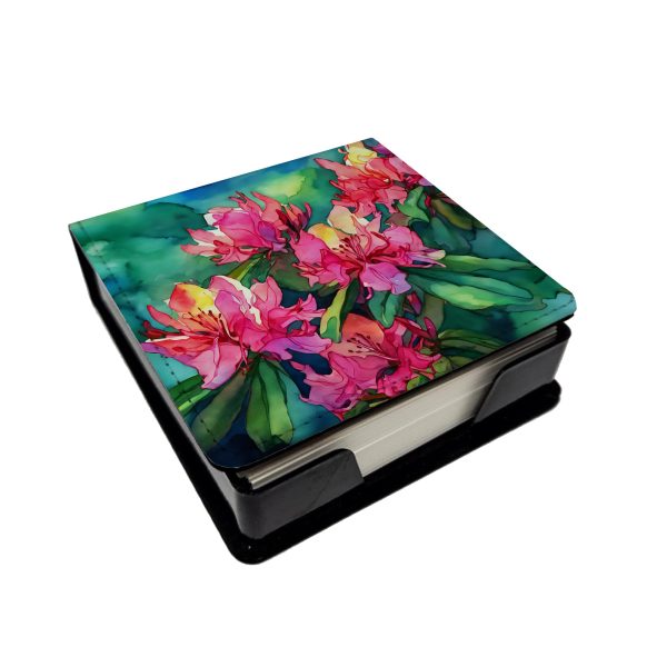 West Virginia Rhododendrons in Watercolor PU Leather Note Paper Holder Discount