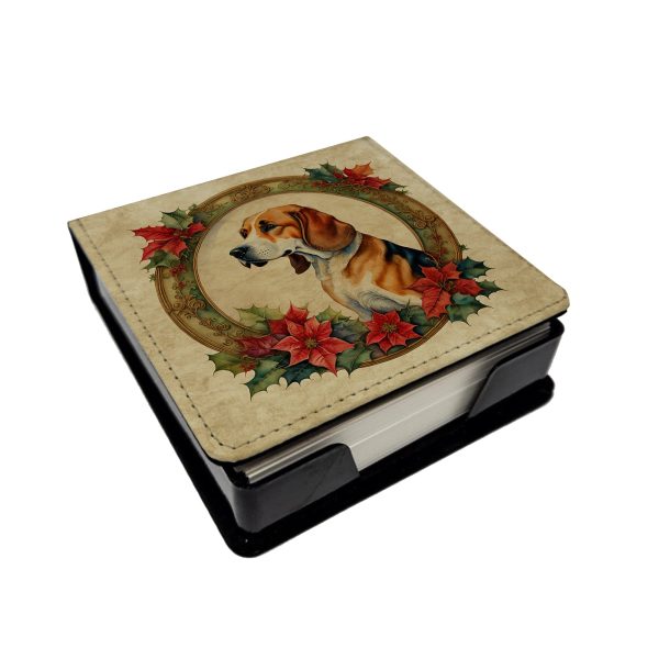 American Foxhound Christmas Flowers PU Leather Note Paper Holder Discount