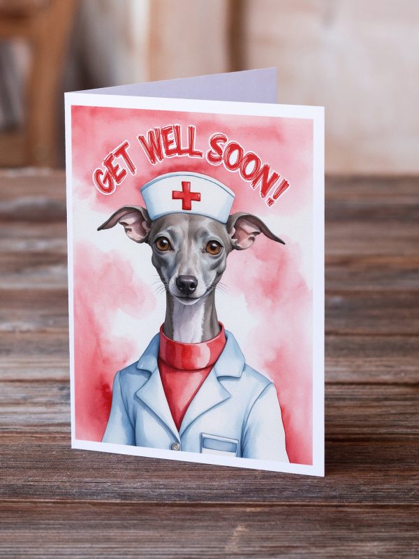 Italian Greyhound Get Well Soon Greeting Cards Pack of 8 Supply - Image 2