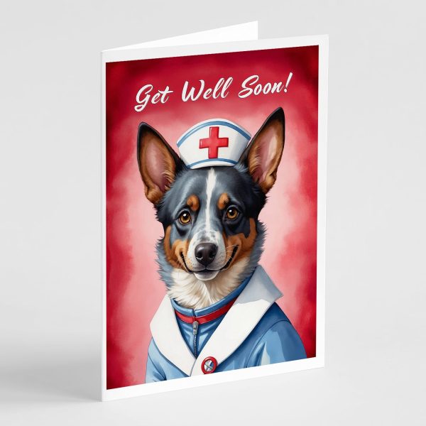 Australian Cattle Dog Get Well Soon Greeting Cards Pack of 8 Sale