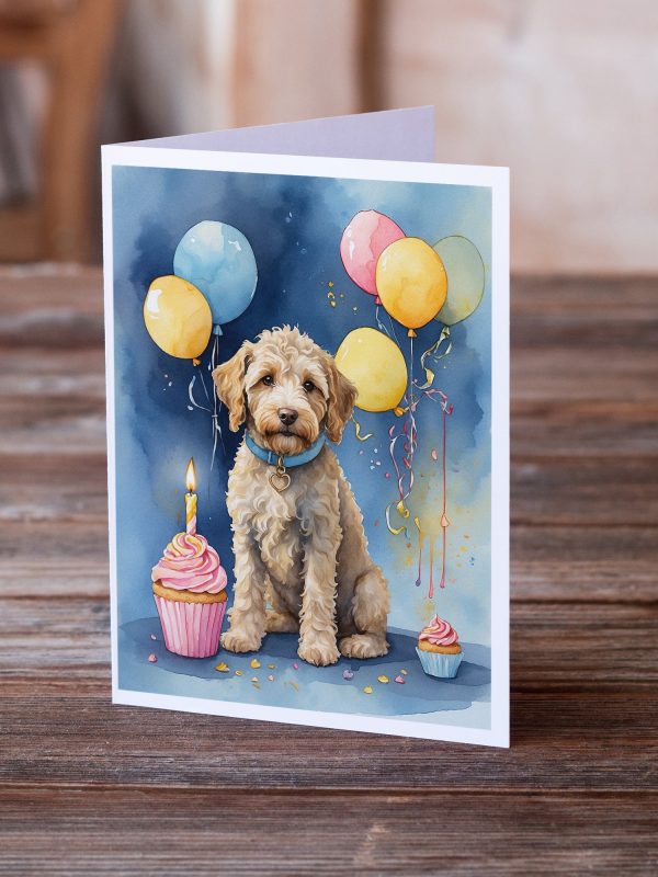 Labradoodle Happy Birthday Greeting Cards Pack of 8 For Discount - Image 2