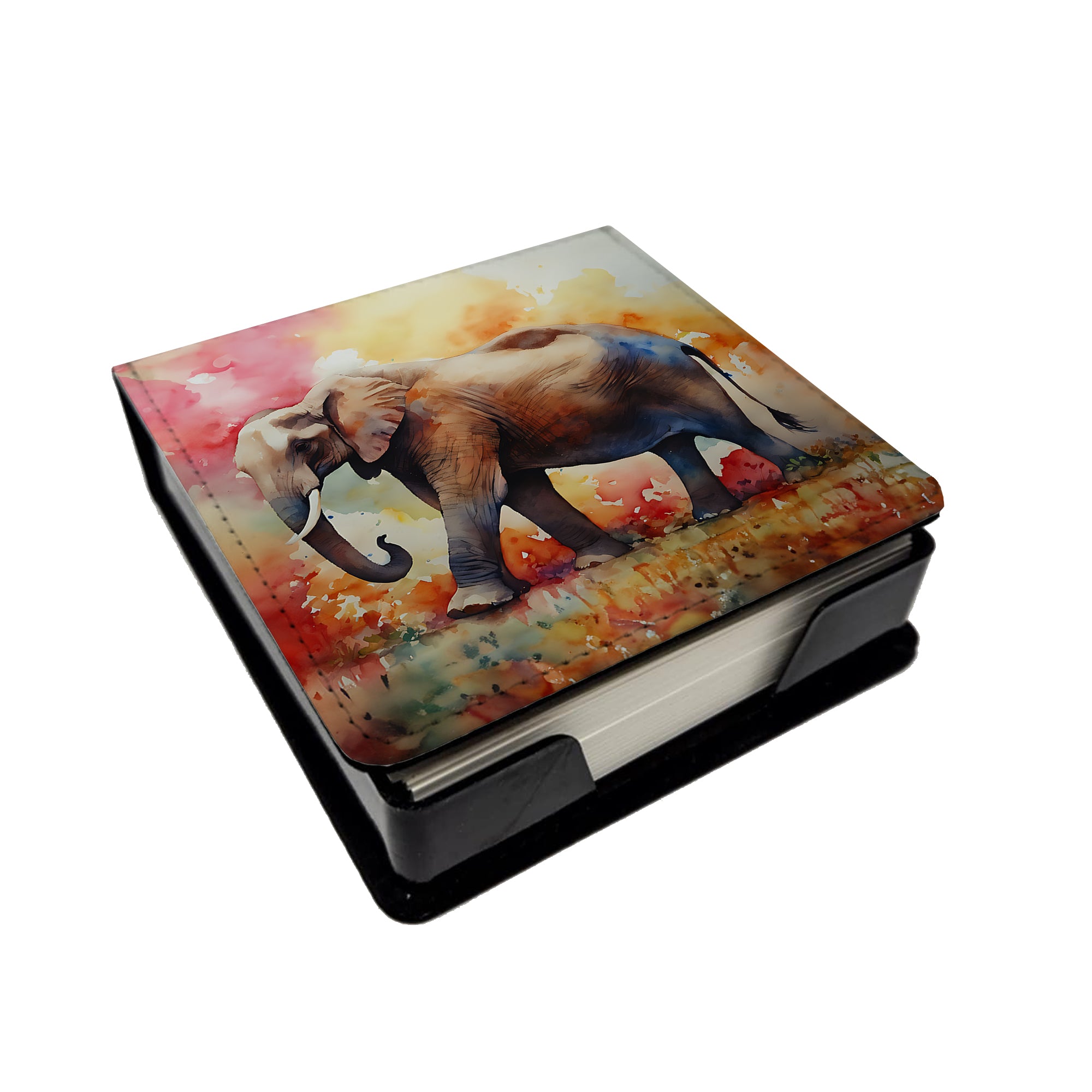 Elephant PU Leather Note Paper Holder on Sale