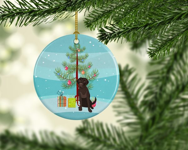 Labrador Retriever Chocolate #1 Christmas Ceramic Ornament For Cheap - Image 2