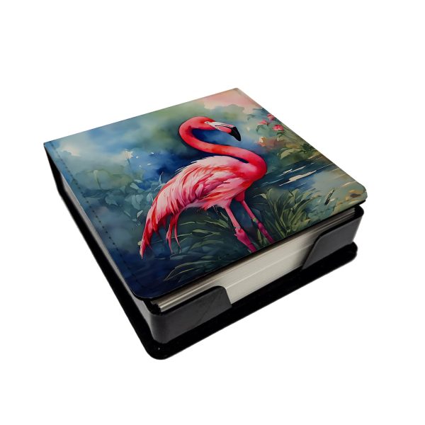 Flamingo PU Leather Note Paper Holder For Cheap