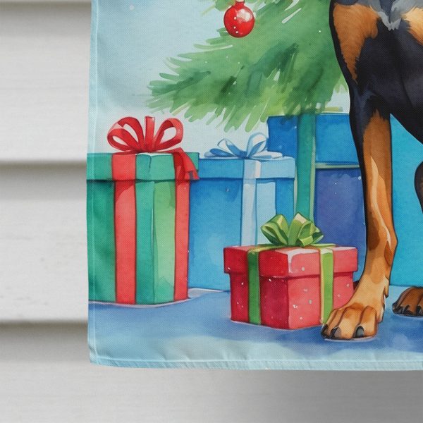 Doberman Pinscher Christmas Reindeer House Flag Cheap - Image 4