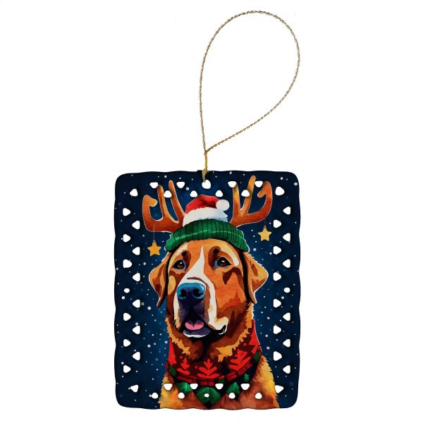 Chesapeake Bay Retriever Christmas Porcelain Ornament on Sale